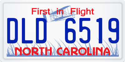NC license plate DLD6519