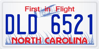 NC license plate DLD6521