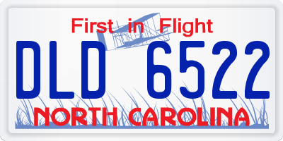 NC license plate DLD6522