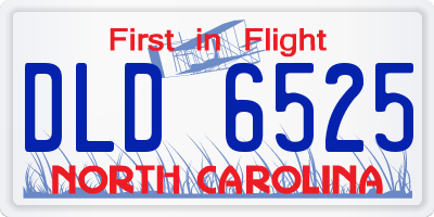 NC license plate DLD6525