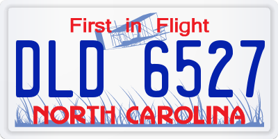NC license plate DLD6527