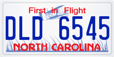 NC license plate DLD6545