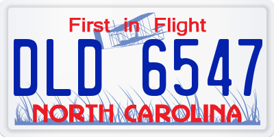 NC license plate DLD6547