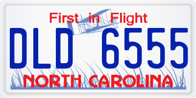 NC license plate DLD6555