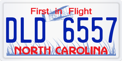 NC license plate DLD6557