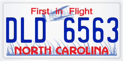 NC license plate DLD6563