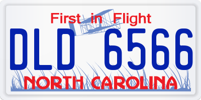 NC license plate DLD6566