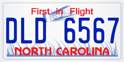 NC license plate DLD6567