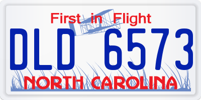 NC license plate DLD6573