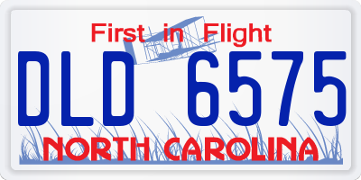 NC license plate DLD6575
