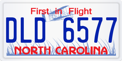 NC license plate DLD6577