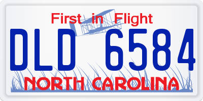 NC license plate DLD6584
