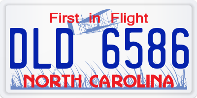 NC license plate DLD6586