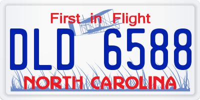 NC license plate DLD6588