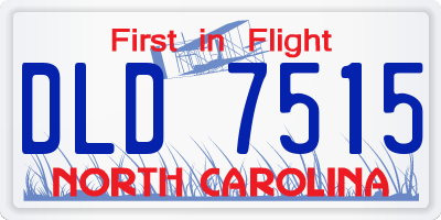 NC license plate DLD7515