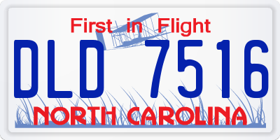 NC license plate DLD7516