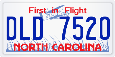 NC license plate DLD7520