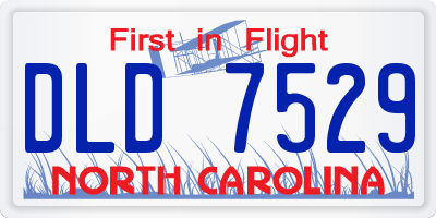 NC license plate DLD7529