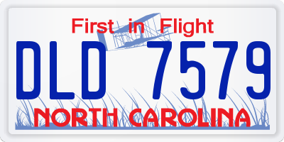 NC license plate DLD7579