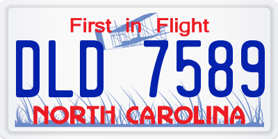 NC license plate DLD7589