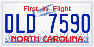 NC license plate DLD7590