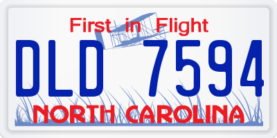 NC license plate DLD7594