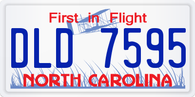 NC license plate DLD7595