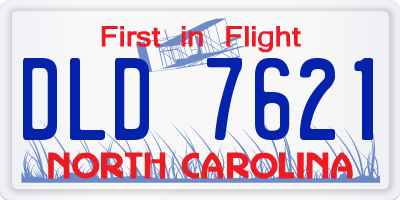 NC license plate DLD7621