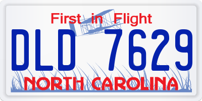 NC license plate DLD7629