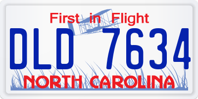 NC license plate DLD7634