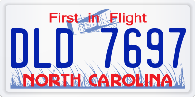 NC license plate DLD7697