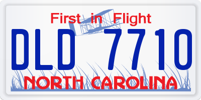 NC license plate DLD7710