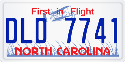 NC license plate DLD7741