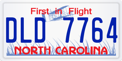 NC license plate DLD7764