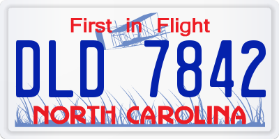 NC license plate DLD7842