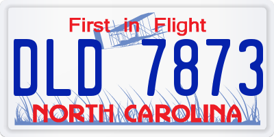 NC license plate DLD7873