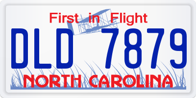 NC license plate DLD7879