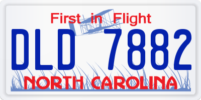 NC license plate DLD7882