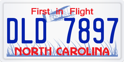 NC license plate DLD7897