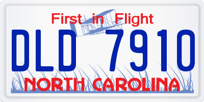 NC license plate DLD7910