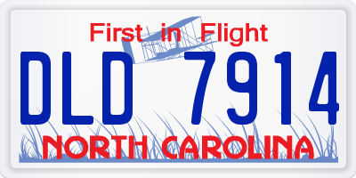 NC license plate DLD7914