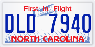 NC license plate DLD7940