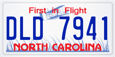 NC license plate DLD7941
