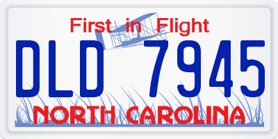 NC license plate DLD7945