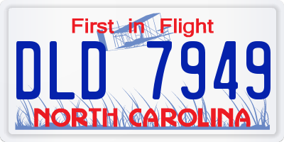 NC license plate DLD7949