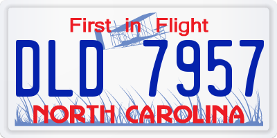 NC license plate DLD7957