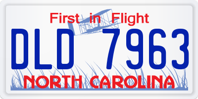 NC license plate DLD7963