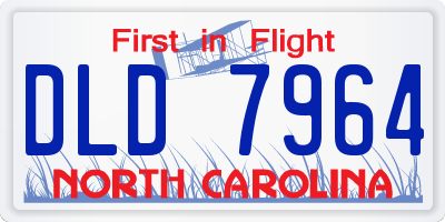 NC license plate DLD7964