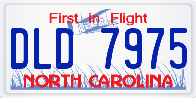 NC license plate DLD7975