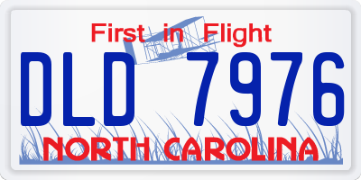 NC license plate DLD7976